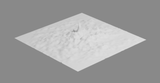 A 3d render using the rWalk data as a height field.